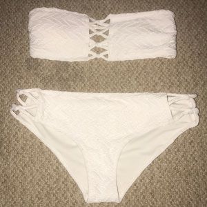 White H&M bathing suit
